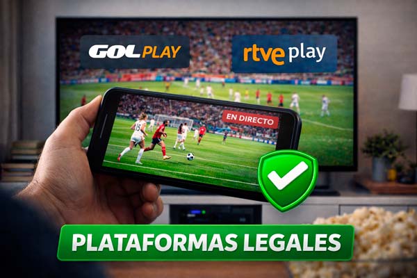 Plataformas legales para ver fútbol gratis en España desde móvil y televisión