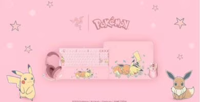 Colección Razer Pikachu & Eevee con teclado, auriculares, ratón y alfombrilla gaming Pokémon