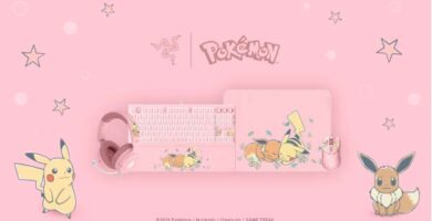 Colección Razer Pikachu & Eevee con teclado, auriculares, ratón y alfombrilla gaming Pokémon