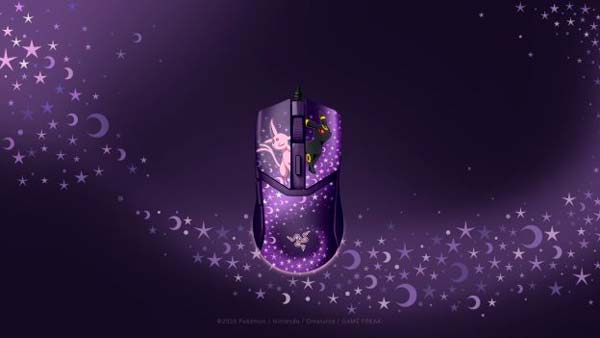 Ratón Razer Cobra Espeon & Umbreon Edition con diseño Pokémon y Chroma RGB