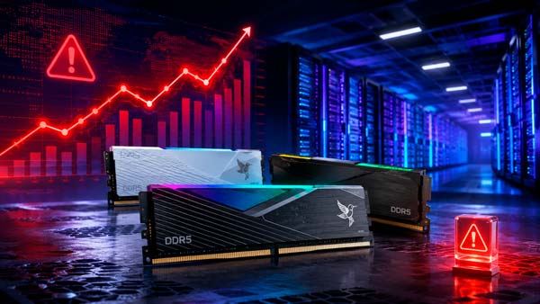 ADATA prevé una escasez prolongada de memoria DRAM por la demanda de inteligencia artificial
