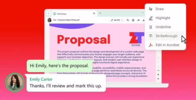 Adobe Acrobat llega a WhatsApp Web y Windows para trabajar con documentos PDF