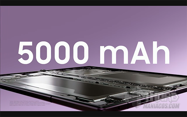 Batería de 5000 mAh del Samsung Galaxy Z Fold8 Ultra