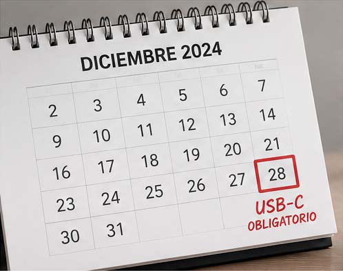 Fecha de aplicación del USB-C obligatorio en la Unión Europea