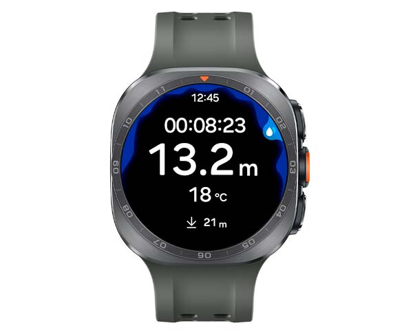 Métricas de profundidad para buceo en el Samsung Galaxy Watch Ultra2