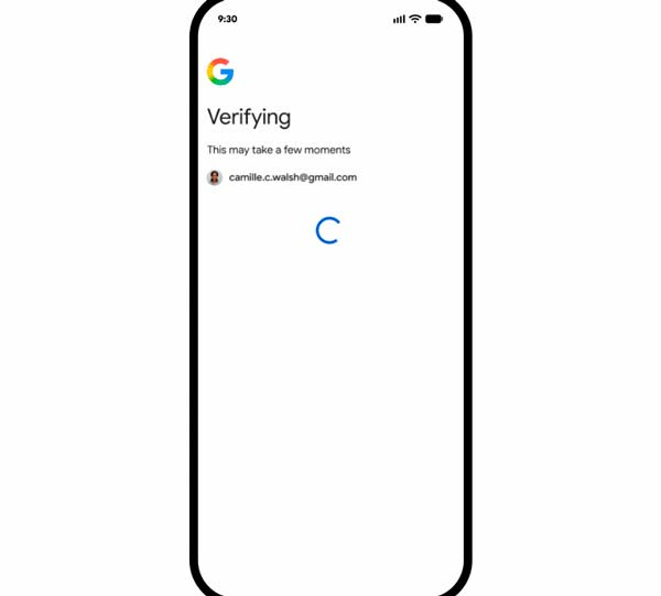 Inicio de sesión en Google usando vídeo selfie como verificación de seguridad