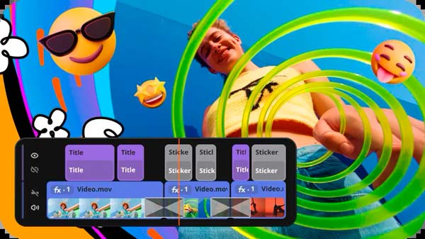 Efectos, transiciones y títulos de Movavi Video Editor