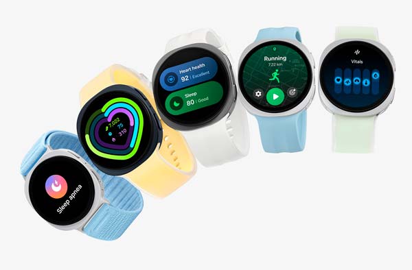 Samsung Galaxy Watch9 en sus diferentes colores