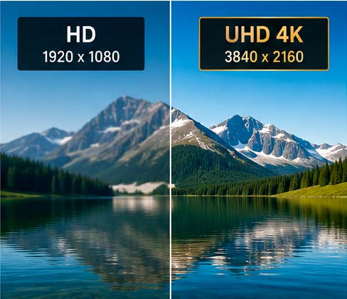 Comparativa de calidad entre TDT HD y emisiones UHD 4K