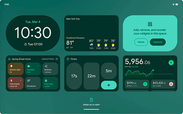 diseño de widgets en Android 17