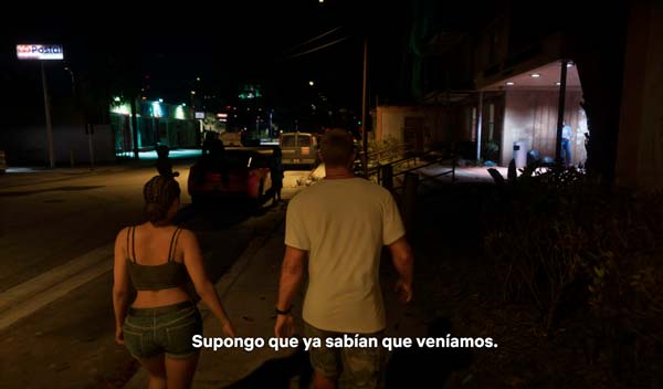 Jason y Lucia caminando juntos durante una misión de GTA VI An Extended Look