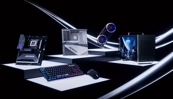 GIGABYTE AORUS C510 Glass Infinity con una pantalla de 16 pulgadas integrada en el lateral de la torre