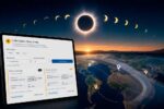 Calculadora de eclipses solares y lunares con próximos eclipses y zonas de visibilidad