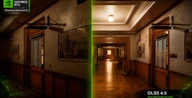 NVIDIA DLSS 4.5 Ray Reconstruction disponible para juegos con GeForce RTX