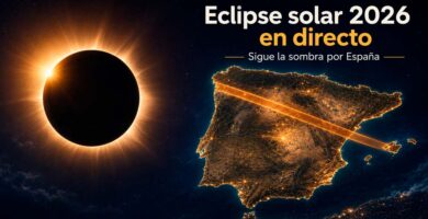Eclipse solar 2026 en directo con mapa de España y recorrido de la sombra hasta Mallorca