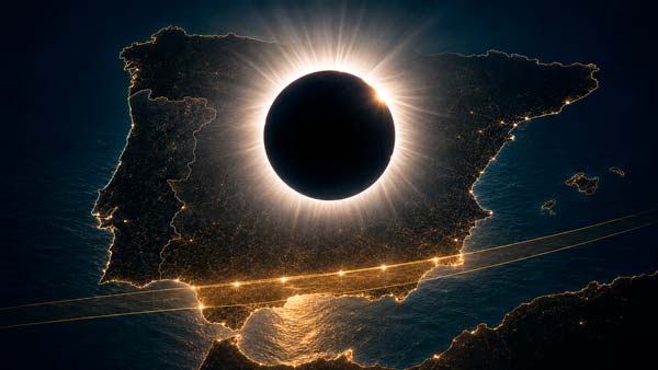 Eclipse solar total del 2 de agosto de 2027 visible desde el sur de España