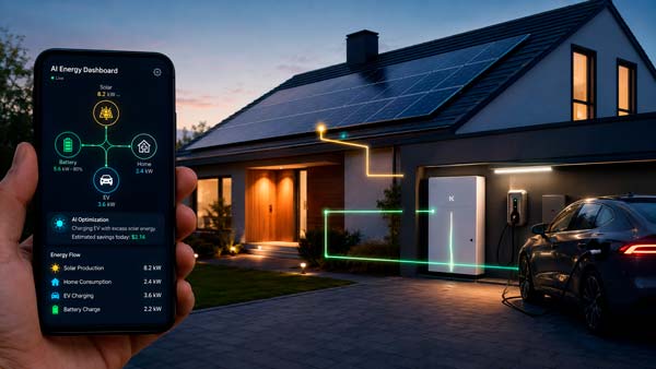 La IA de Enphase ayuda a interpretar la batería, el consumo de la casa y la carga del coche eléctrico
