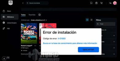 Error II-E1003 de Epic Games Launcher al intentar instalar Rocket League en Windows
