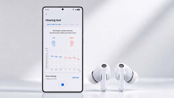 Prueba auditiva Hearing Test de los Samsung Galaxy Buds