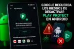 Google recuerda los riesgos de desactivar Play Protect en Android