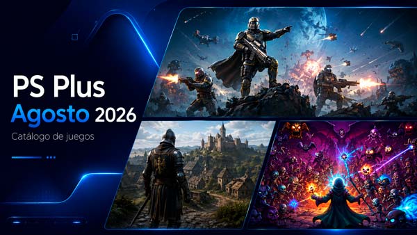 Catálogo de PS Plus agosto 2026 con Helldivers 2 Kingdom Come Deliverance 2 y Vampire Survivors