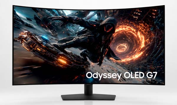 Samsung Odyssey OLED G7 curvo de 42 pulgadas con resolución 4K y 165 Hz