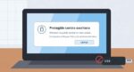 Memoria USB conectada a un PC con Windows mostrando un aviso de disco protegido contra escritura
