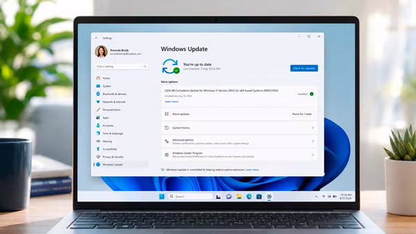 Windows 11 recibe la actualización acumulativa KB5121003 de agosto de 2026