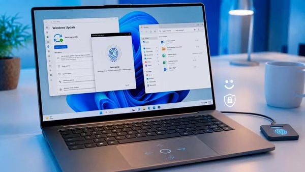 Windows 11 añade nuevos controles de touchpad y soporte ampliado de Windows Hello