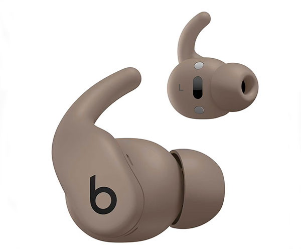 diseño auriculares PowerBeats Fit de Apple color gris