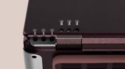 Detalle de la bisagra desmontable y reparable del Acer Vero 16