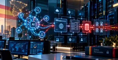 Agente de inteligencia artificial ejecutando un ciberataque sobre sistemas con datos personales en España