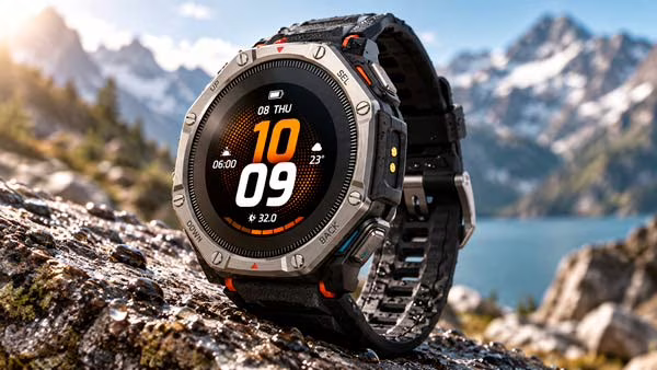 Amazfit T-Rex Dual Solar con pantalla AMOLED de 1,32 pulgadas y diseño resistente para exteriores