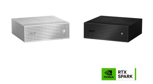 ASUS ProArt GR1X mini PC con NVIDIA RTX Spark en acabados negro y plata