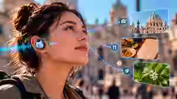 Auriculares conceptuales de Cleer con cámara y plataforma Snapdragon Sound para aportar contexto visual a la inteligencia artificial