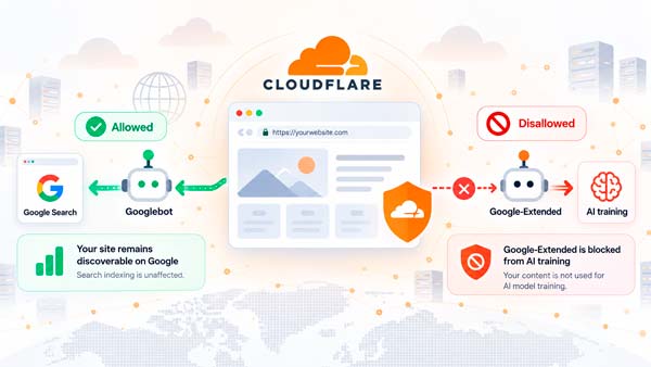 Separación entre Googlebot para búsqueda y Google-Extended para entrenamiento de IA
