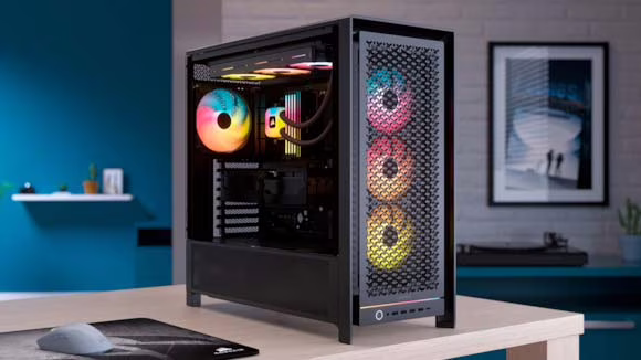 Ventiladores CORSAIR RS II ARGB instalados en un PC gaming