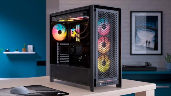 Ventiladores CORSAIR RS II ARGB instalados en un PC gaming