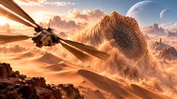 Modo para un jugador de Dune Awakening con exploración y supervivencia en Arrakis