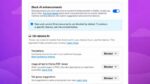 Panel de controles de IA de Firefox con el interruptor para bloquear las funciones de inteligencia artificial