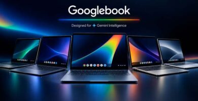 Los cinco primeros portátiles Googlebook juntos en una imagen oficial de Google