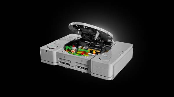Dioramas ocultos de Gran Turismo y Ape Escape dentro del set LEGO PlayStation