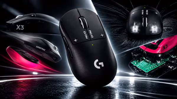 Logitech PRO X3 SUPERSTRIKE, nuevo ratón gaming inalámbrico con tecnología HITS