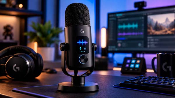 Logitech Yeti 2, nuevo micrófono USB con sensor de proximidad y reducción de ruido mediante inteligencia artificial