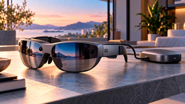 Meta VR Glasses, gafas de realidad virtual 5K con micro-OLED y un peso aproximado de 100 gramos