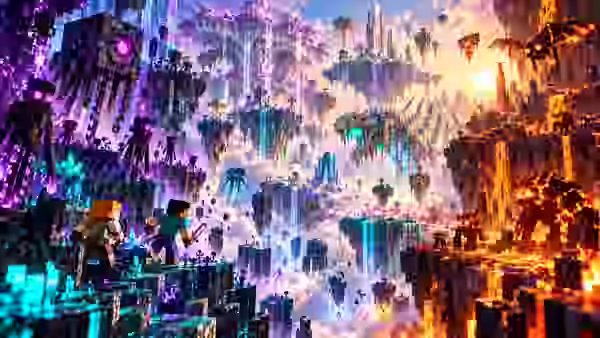 Imagen oficial de The Sift con nuevos biomas, mobs y bloques peligrosos de la dimensión