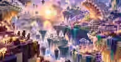 Captura oficial de The Sift, la primera dimensión nueva de Minecraft en más de 14 años