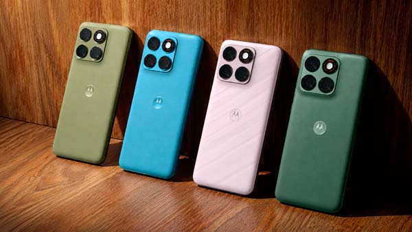 Motorola Edge 70 Plus en sus cuatro colores Pantone presentado en IFA 2026