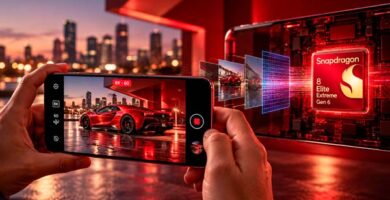 Smartphone con Snapdragon 8 Elite Extreme Gen 6 grabando vídeo 8K a 60 FPS