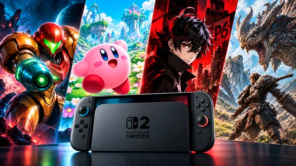 Nintendo Switch 2 con Metroid Ravenous, Kirby and the World Beyond, Persona 6 y Monster Hunter Wilds